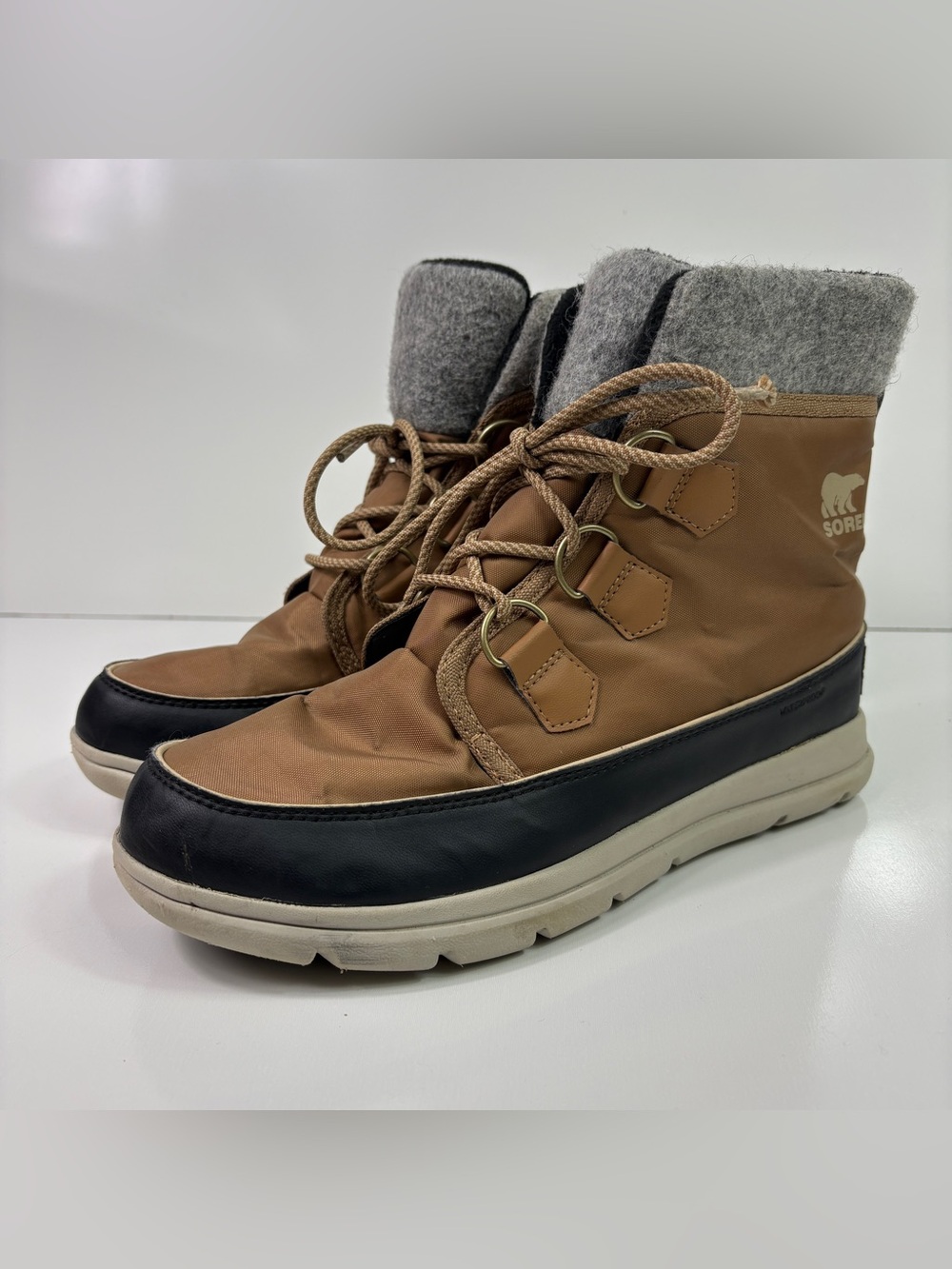 Sorel Explorer Carnival Boots Women’s Size 11 NL3421-286 Brown Waterproof Winter